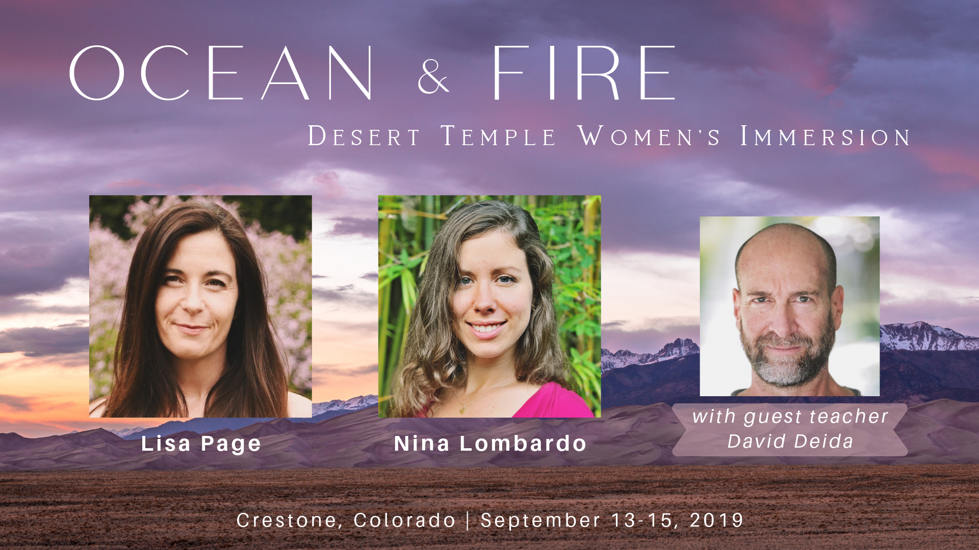Ocean and Fire Desert Temple Immersion Graphic